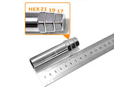 Black Mars Performance wheels M14 x 1.25 40mm ultra slim 7 spline Lock Bolts Set 4 pcs with Key